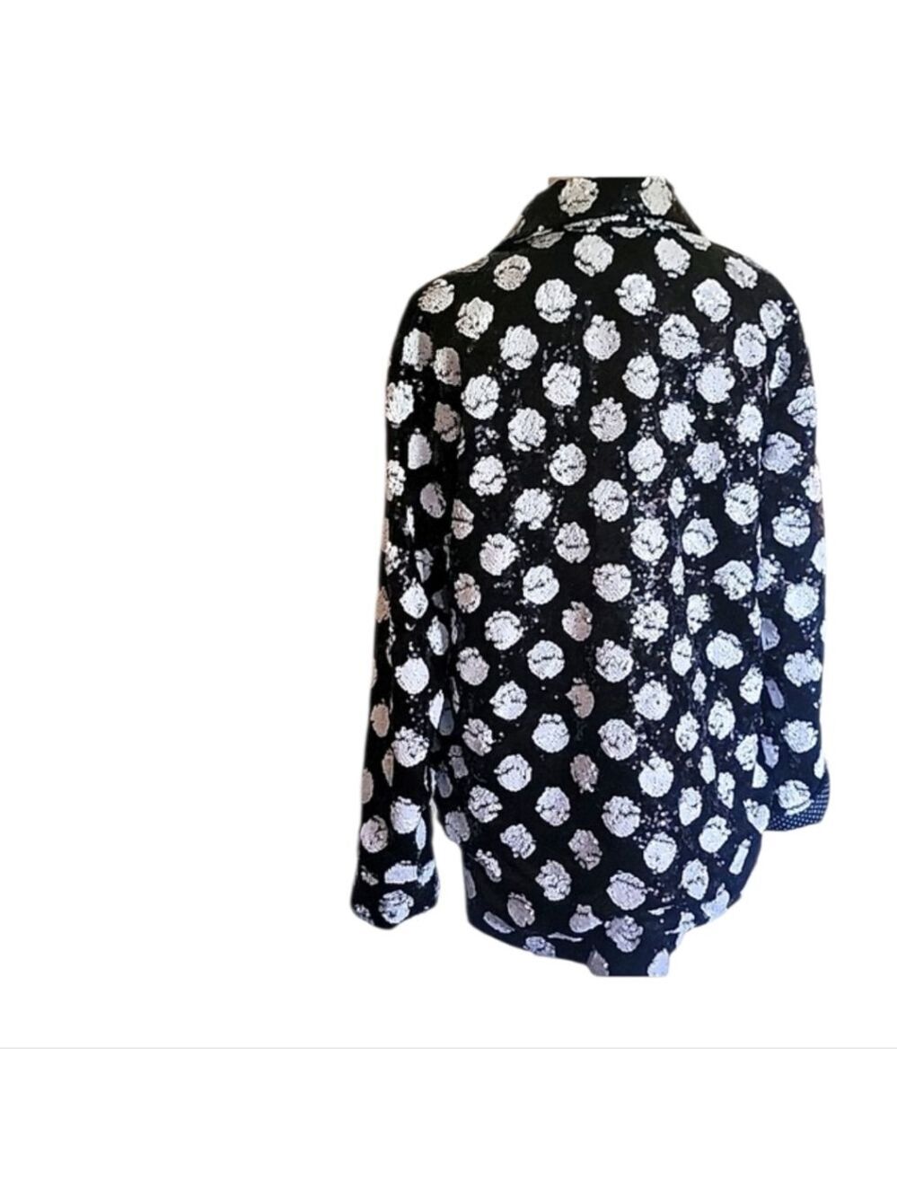 Anthropologie Maeve Polka Dot Button-Down Shacket - Picture 4 of 6